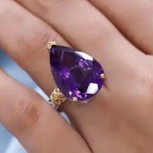 18.65ct Amethyst Solitaire Ring